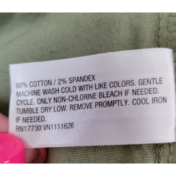 Ava & Viv Women's Cargo Mini A-Line Skort Sage Green- Size 1X Cotton - Picture 11 of 11